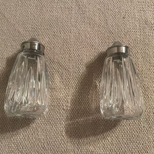 Waterford salt & pepper shaker set.